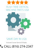 SAME DAY IN USA Exclusive Courier Service 50 States RUSH TIME CRITICAL MACHINE PARTS USA